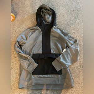 Tek Gear performance fleece mixed media pullover hoodie